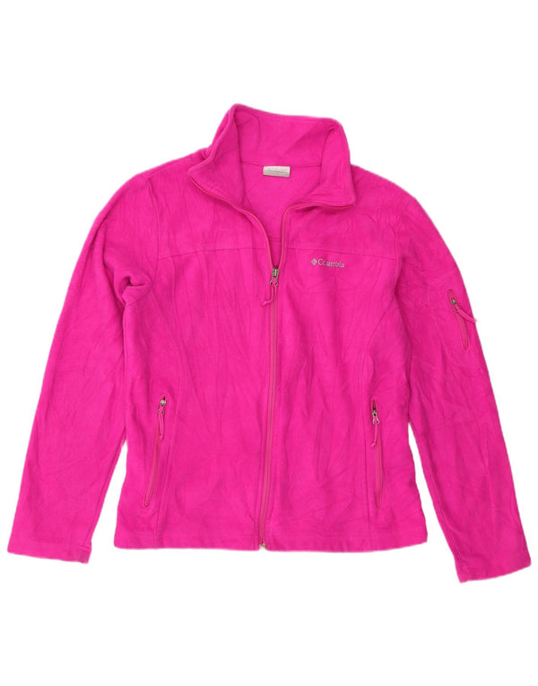 Columbia Chaqueta polar para mujer UK 44 Poliéster rosa medio