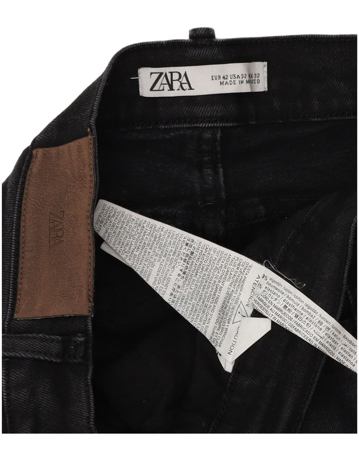 Zara Jeans ajustados para hombre EU 42 Large W32 L30 Algodón gris