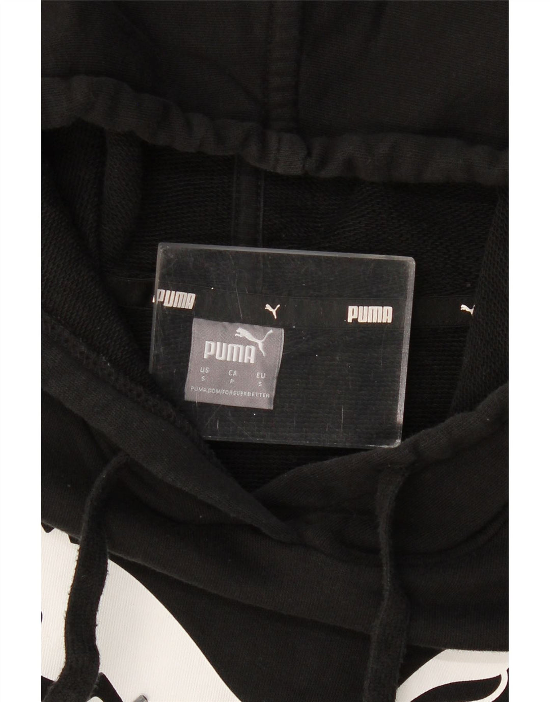 Puma Mujer Oversize Crop Graphic Sudadera con capucha Jumper UK 10 Small Negro