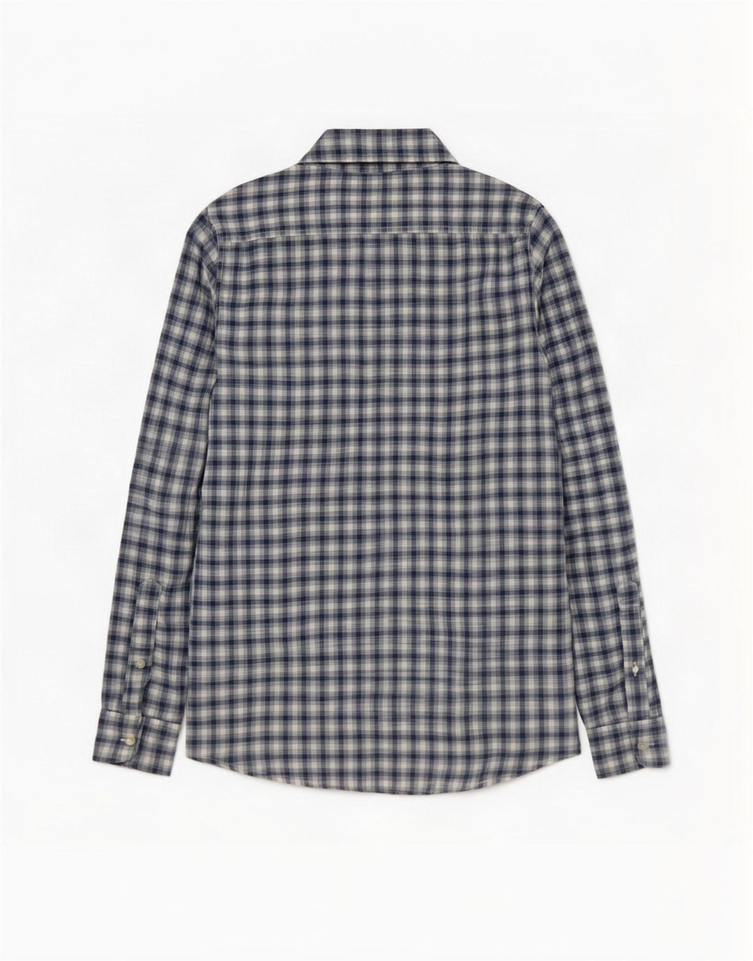Camisa Hollister Hombre A Cuadros Azul Medio