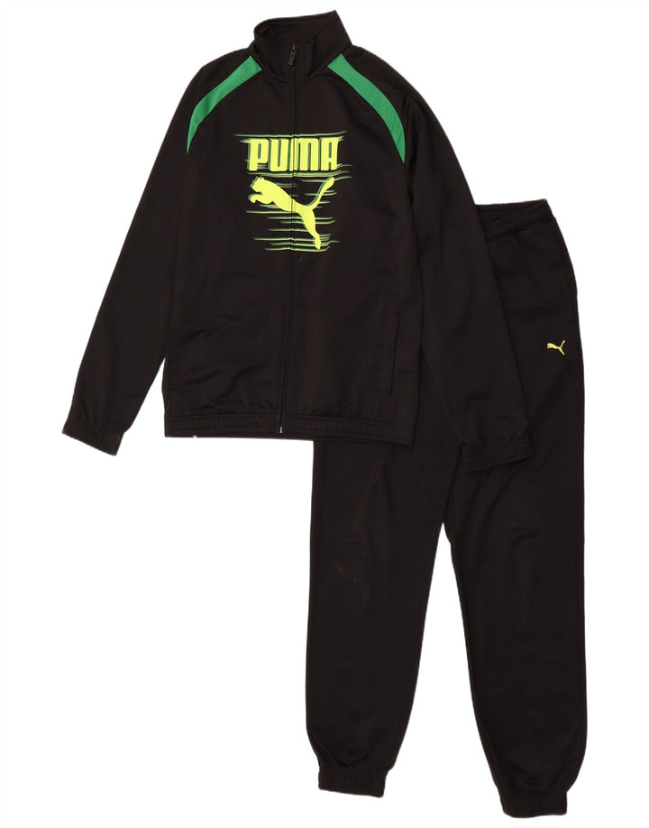 Puma Chándal completo gráfico para niños 15-16 años Negro Colorblock