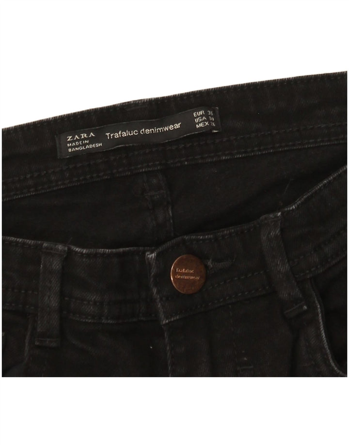 Zara Vaqueros Acampanados Mujer EU 36 XS W26 L32 Negro