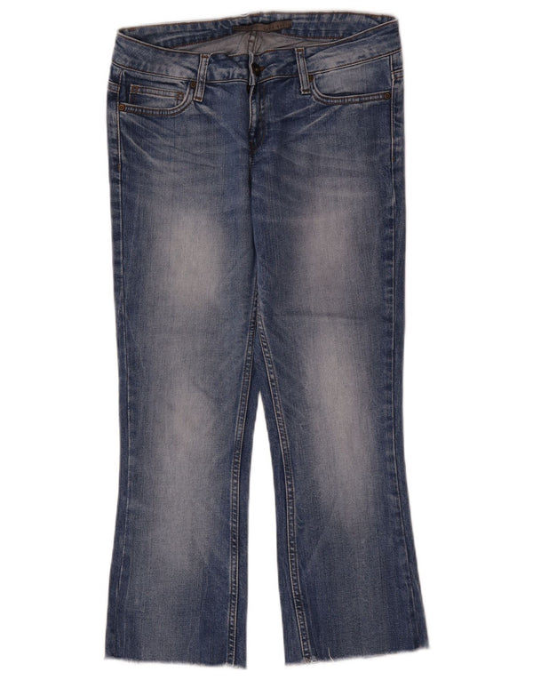 Zara Vaqueros Cortos Mujer EU 36 XS W26 L24 Azul