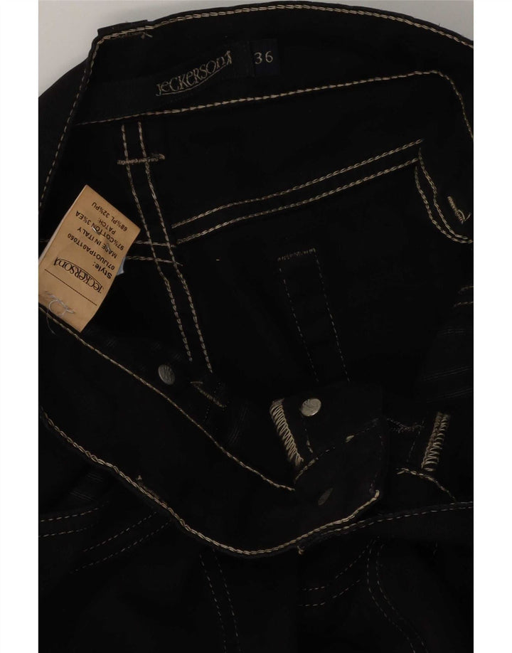 Jeckerson Vaqueros rectos para hombre W36 L32 Algodón negro