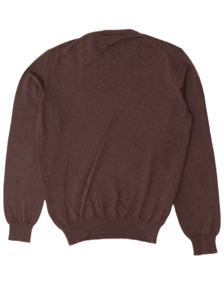 HENRY COTTONS Jersey con cuello redondo para hombre Marrón medio