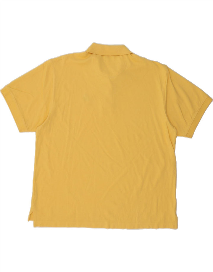 IZOD Mens Polo Shirt 2XL Yellow Cotton Vintage Izod and Second-Hand Izod from Messina Hembry 