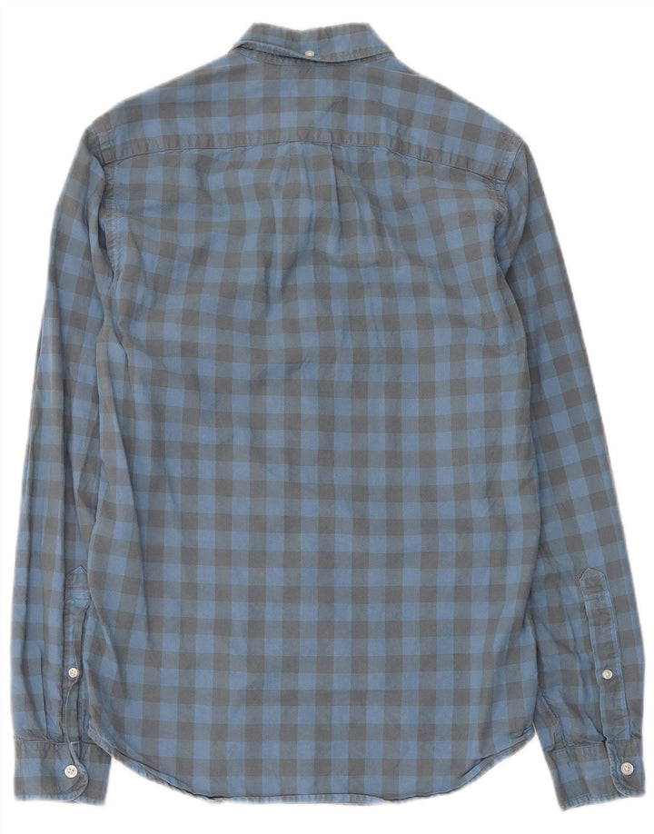 J. Crew Camisa de franela delgada para hombre XS Algodón a cuadros azul