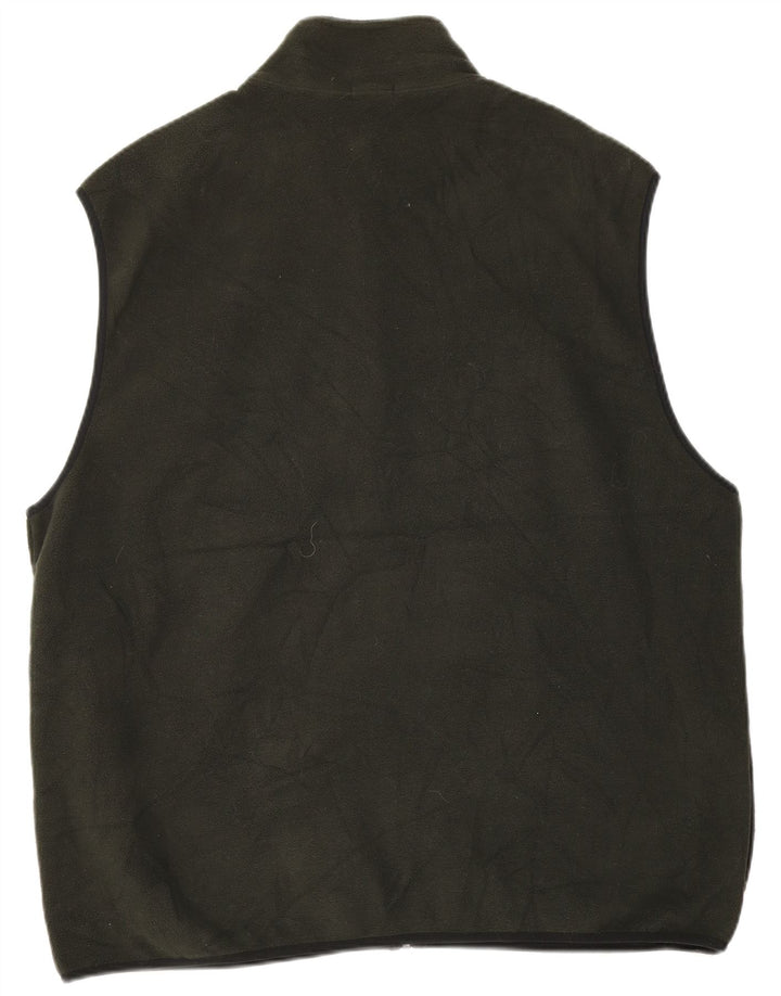 IZOD Chaleco polar para hombre UK 44 2XL Caqui Poliéster