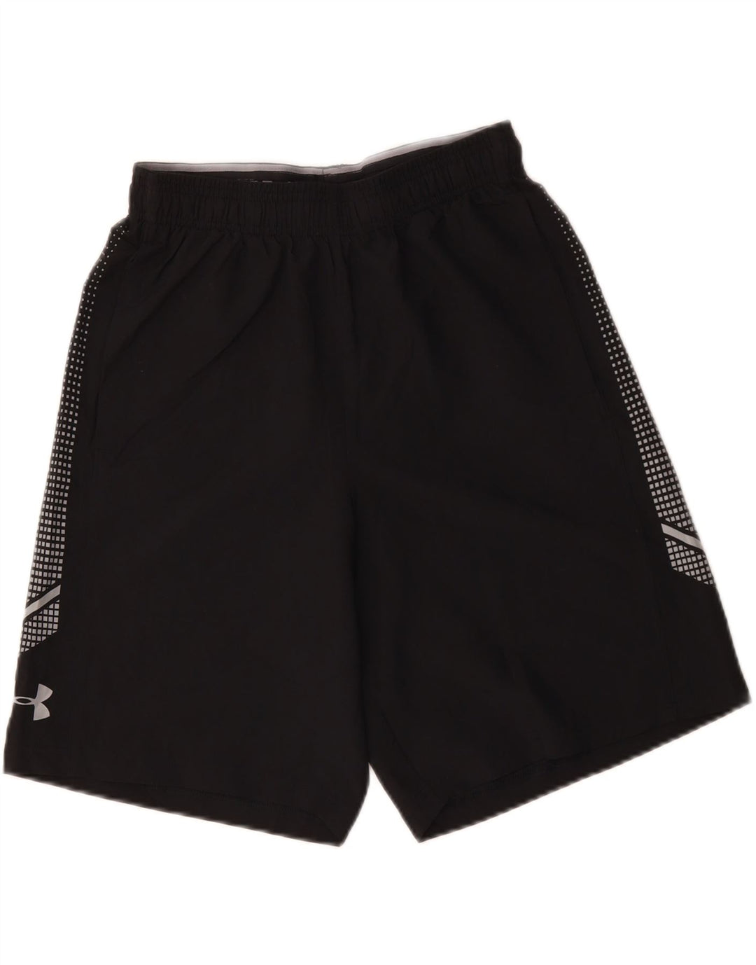UNDER ARMOUR Pantalones cortos deportivos Heat Gear para hombre Poliéster manchado negro pequeño