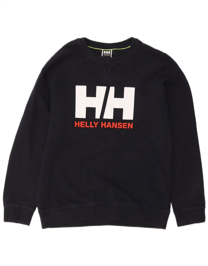HELLY HANSEN Sudadera gráfica para hombre Jumper XL Azul marino Algodón