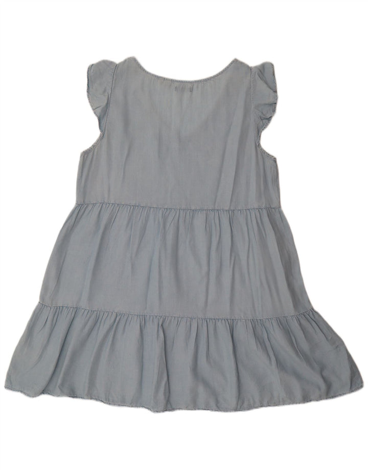 SUPERDRY Vestido acampanado para mujer UK 44 Lyocell azul medio