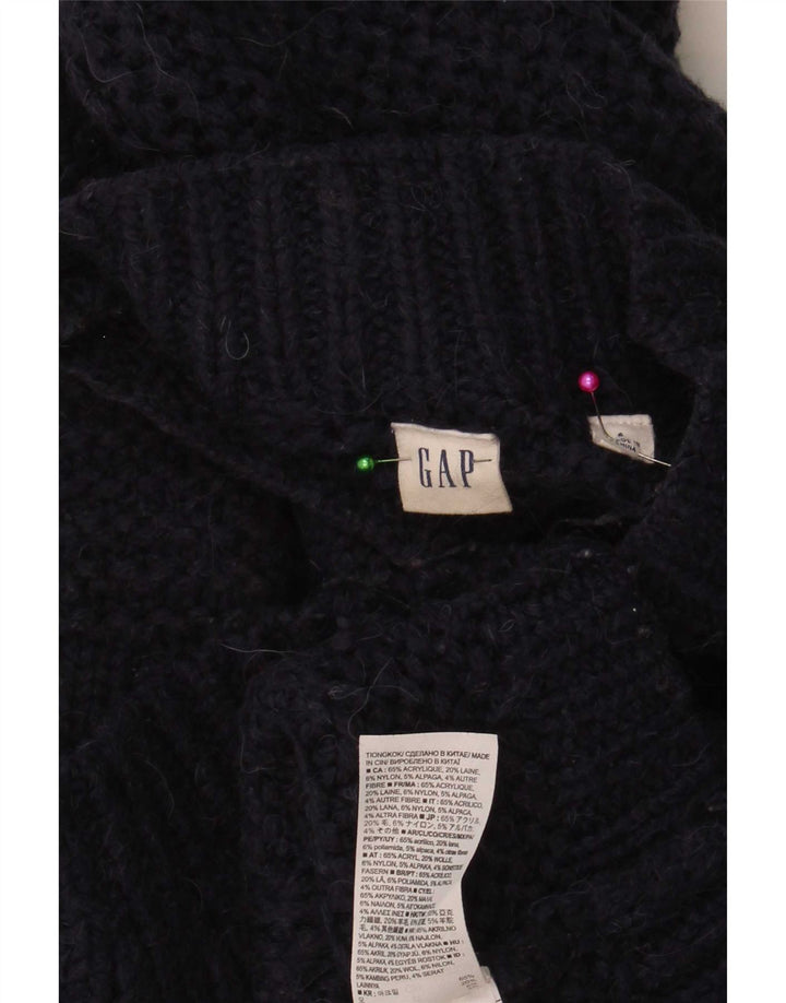 Gap Jersey extragrande con cuello de tortuga para mujer UK 10 Small Azul marino