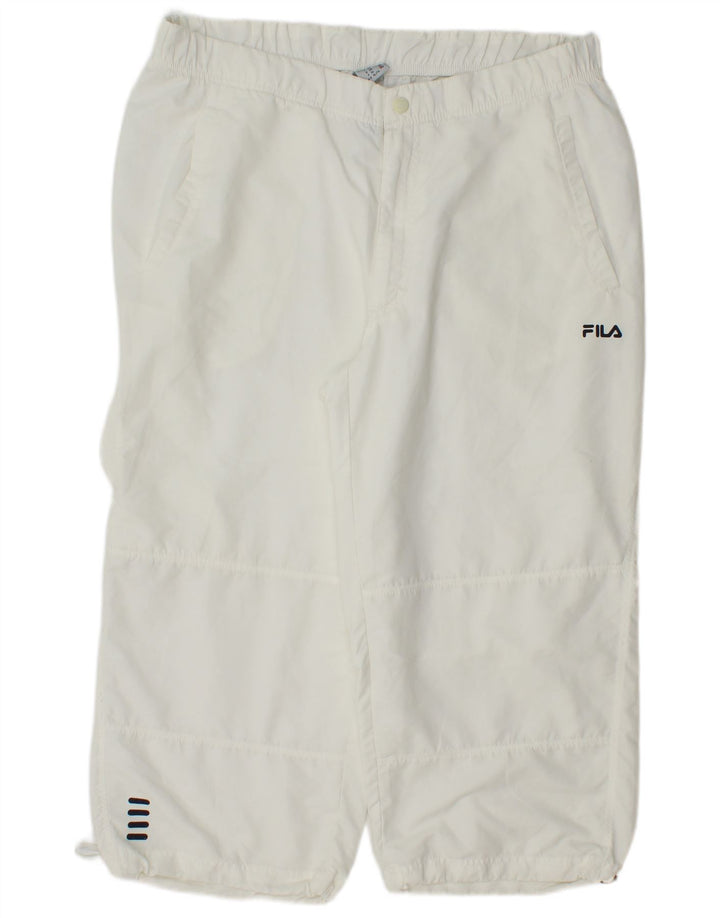 Fila Pantalón Capri Hombre IT 56 XL Poliéster Blanco