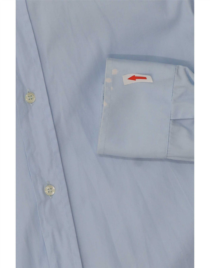 Dolce & Gabbana Camisa Hombre Talla 39 15 1/2 Algodón Azul Medio
