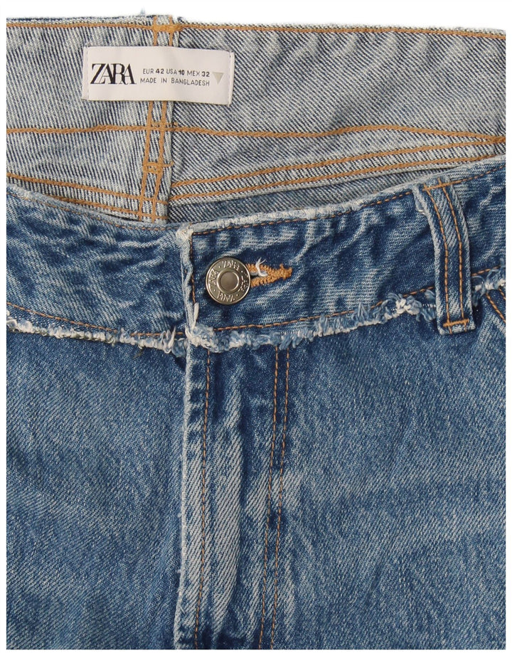 Zara Jeans Rectos Mujer EU 42 Large W32 L27 Azul