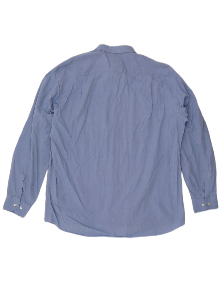 Camisa Roccobarocco Hombre Grande Azul Algodón