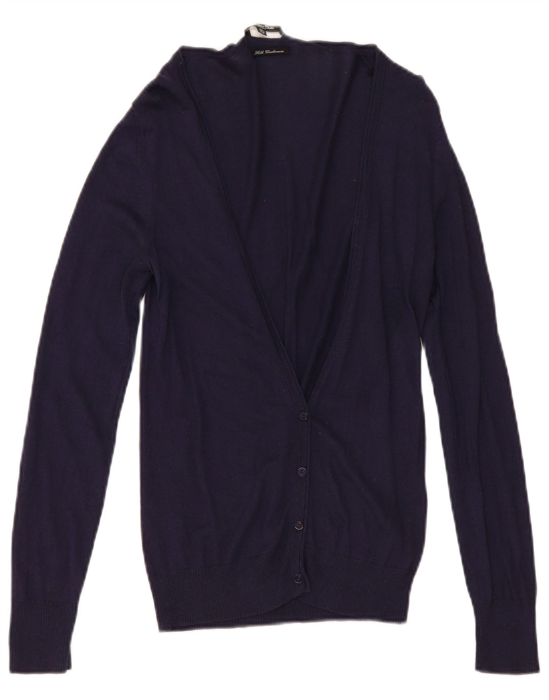 Massimo Dutti Cárdigan para Mujer UK 12 Medium Azul Marino Seda