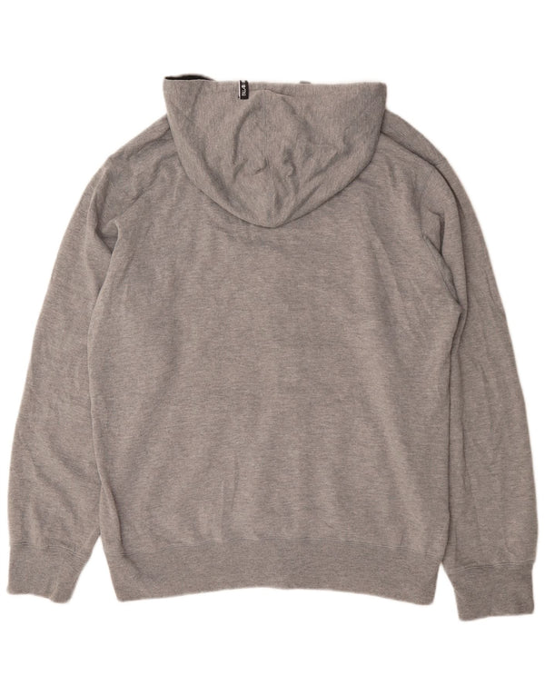 Billabong Sudadera con capucha y cremallera gráfica para hombre XL Algodón gris