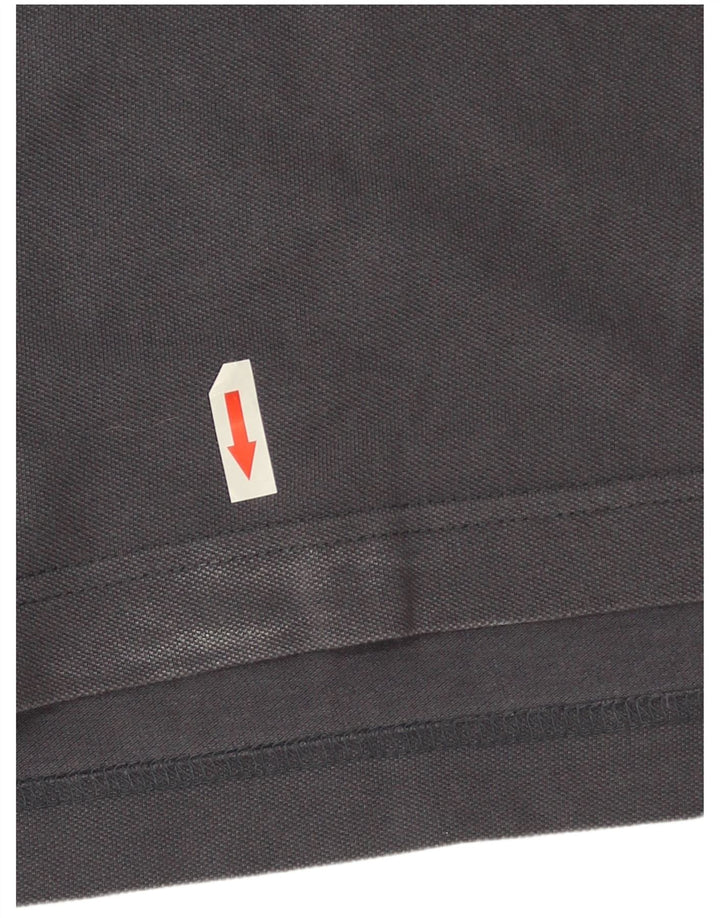 Kappa Polo Hombre Grande Gris Algodón