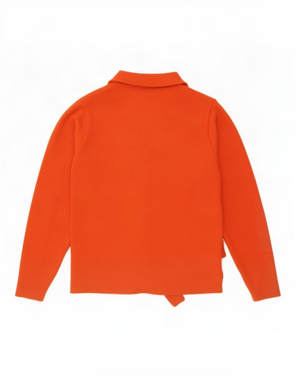 Zara Mujer Suéter De Cuello Alto De Gran Tamaño UK 10 Small Naranja