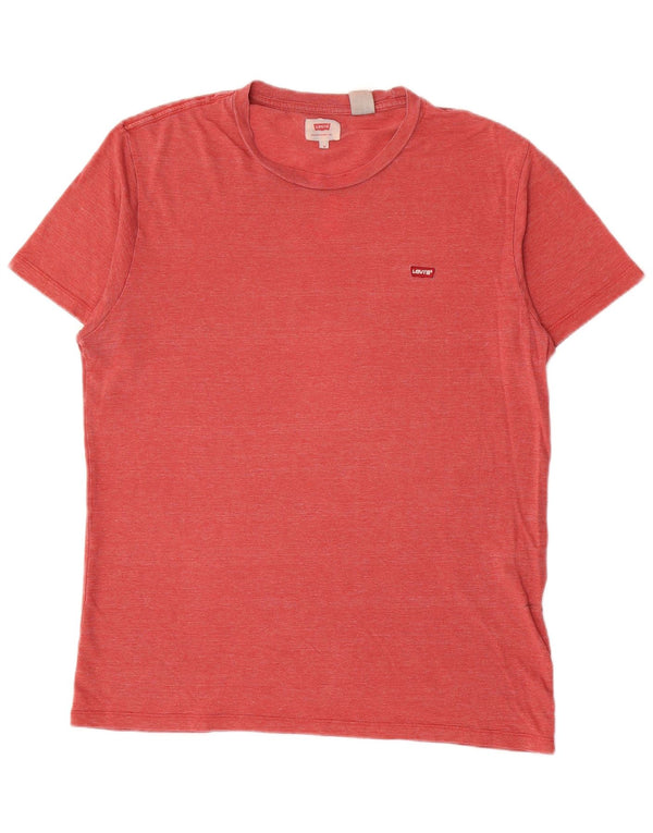 Camiseta Levi's para hombre Top Medium de algodón moteado rojo