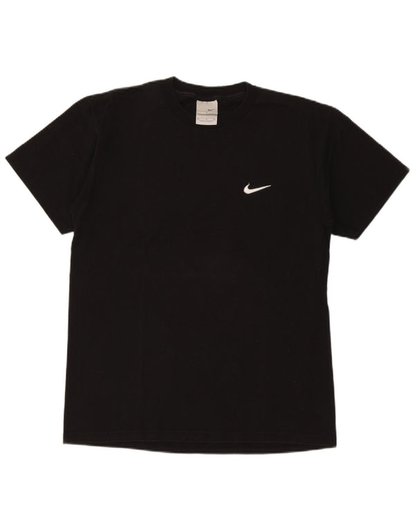 NIKE Camiseta gráfica para hombre Top mediano de algodón negro