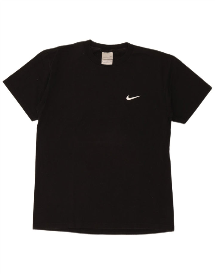 NIKE Camiseta gráfica para hombre Top mediano de algodón negro