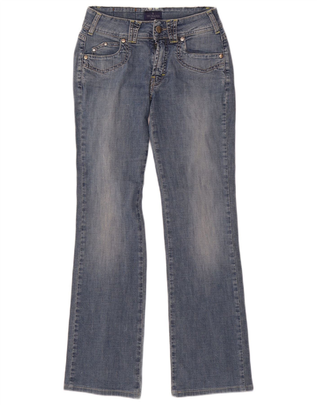 TRUSSARDI Vaqueros Bootcut para Mujer IT 38 XS W26 L29 Algodón Azul