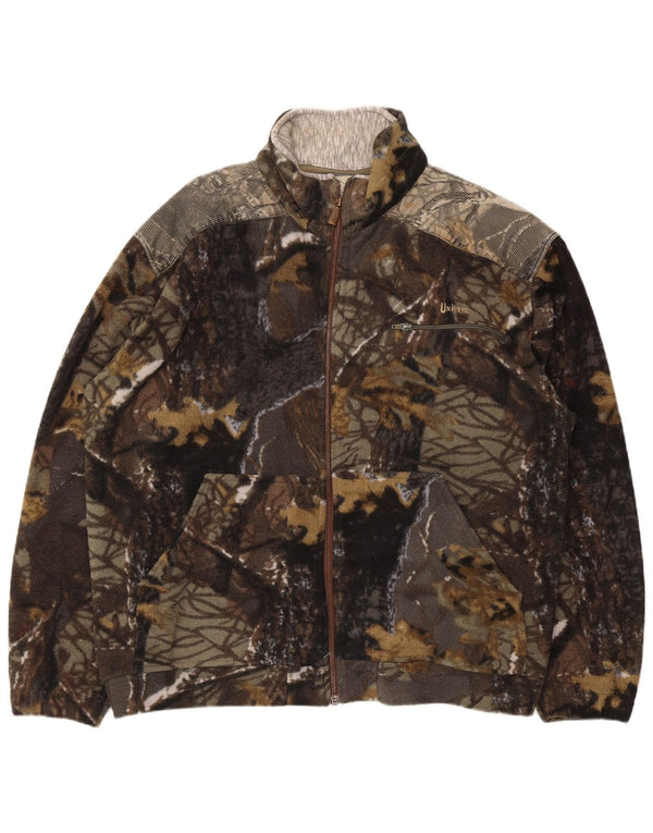 Univers Chaqueta polar para hombre ES 42 XL Poliéster de camuflaje multicolor