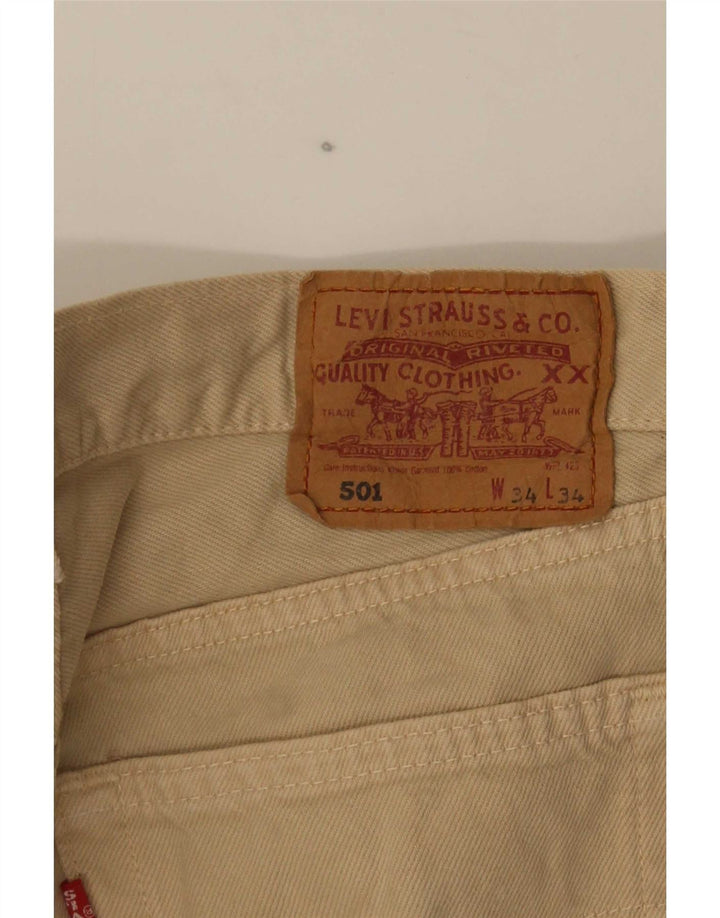 Levi's Hombre 501 Vaqueros Rectos W34 L29 Beige