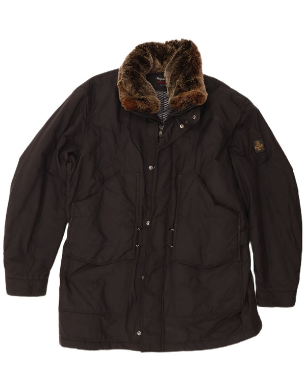 Refrigiwear Chaqueta cortavientos de corte regular para hombre UK 44 2XL Nylon negro