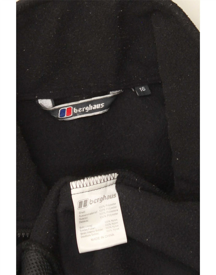 Berghaus Chaqueta polar con forro para mujer UK 46 Grande Poliéster negro