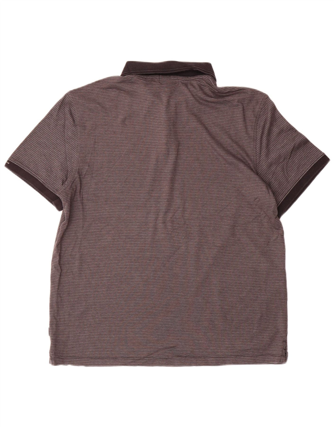 CALVIN KLEIN Polo para hombre de algodón a rayas grises grandes