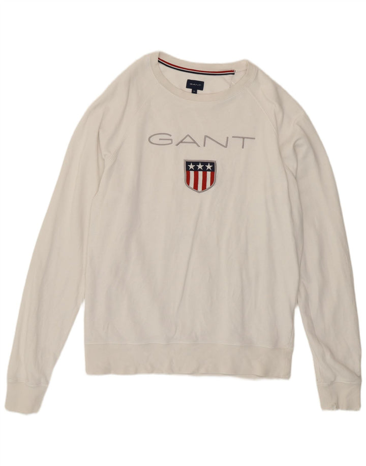 Gant Sudadera Gráfica Jumper XL Blanco Algodón |