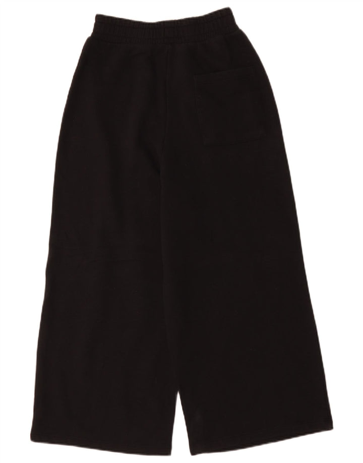 Zara Mujer Capri Chándal Pantalones UK 8 Small Negro