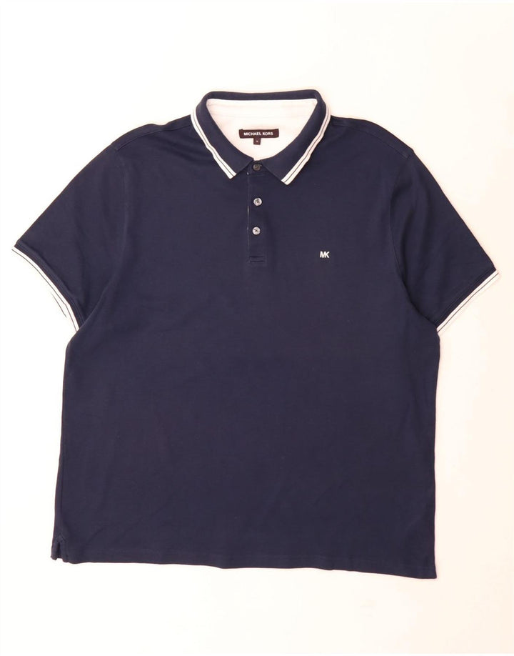 Michael Kors Polo Regular Hombre XL Algodón Azul Marino