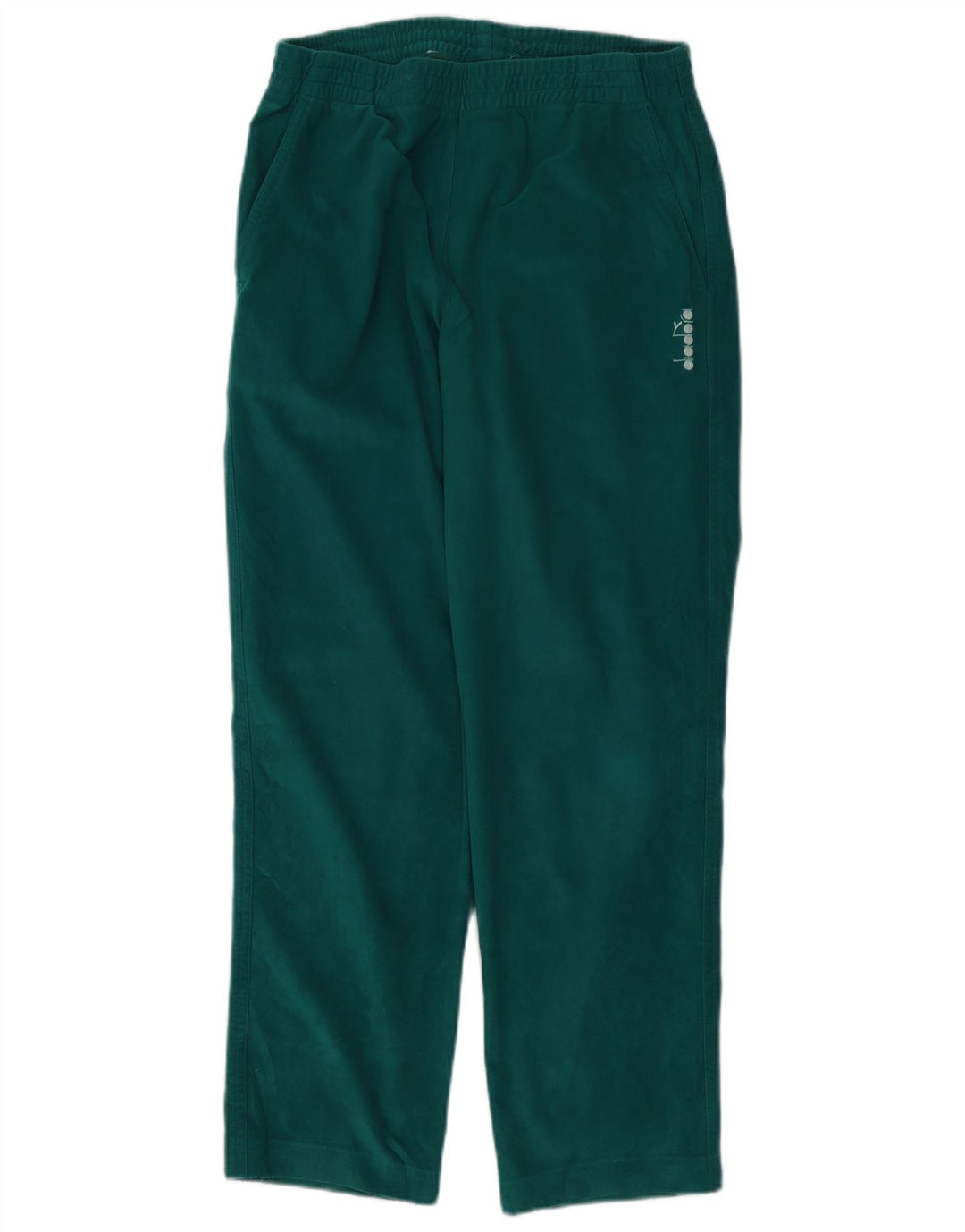 Diadora Pantalones de chándal de terciopelo para hombre ES 38 Verde medio Poliéster