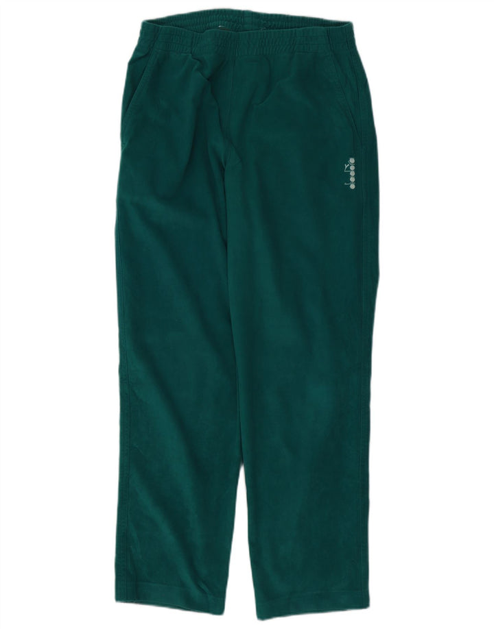 Diadora Pantalones de chándal de terciopelo para hombre ES 38 Verde medio Poliéster