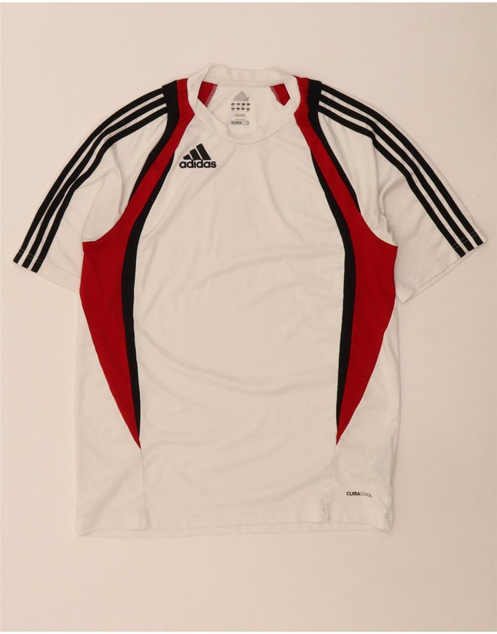 Camiseta ADIDAS Clima 365 para hombre UK 40/42 Medium White Colourblock