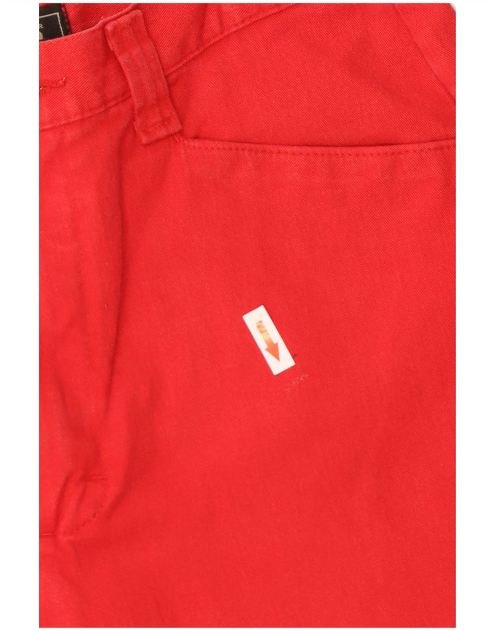 Pantalones cortos casuales para mujer LEE medianos W30 algodón rojo