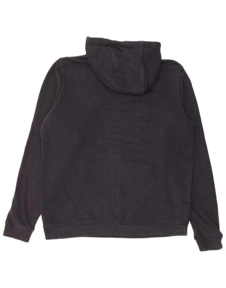 Nike Sudadera con capucha gráfica para hombre, jersey de algodón negro mediano