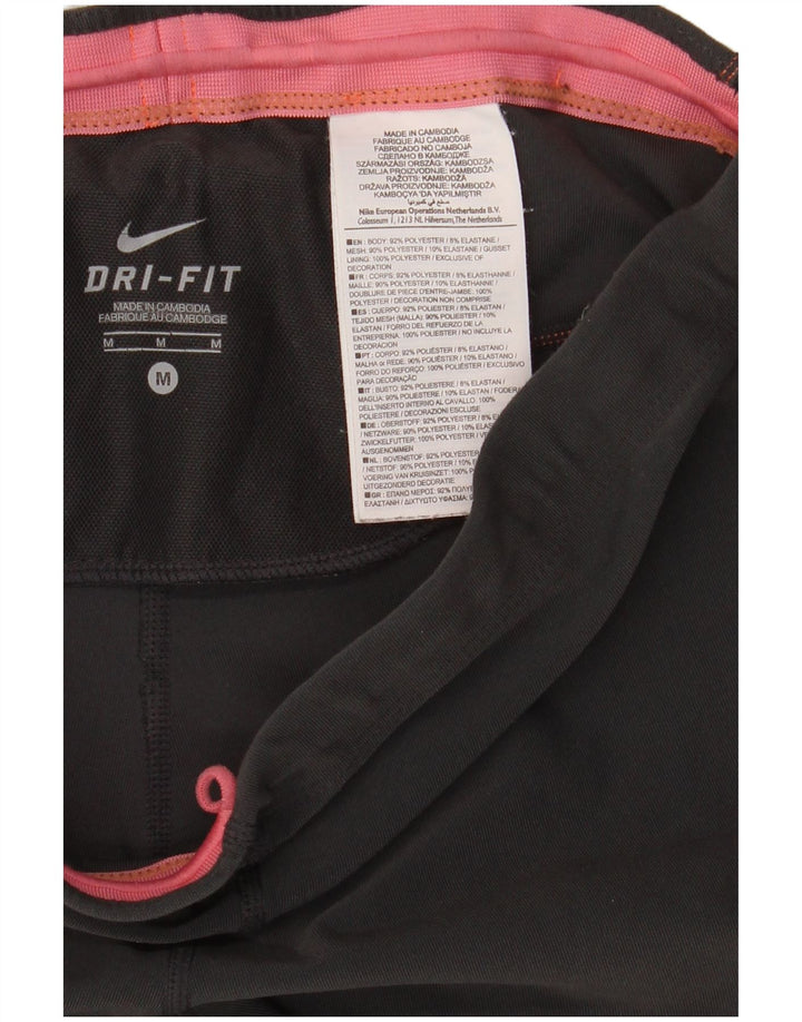 Nike Dri Fit Capri Pantalones de chándal para Mujer UK 44 Mediano Negro Poliéster