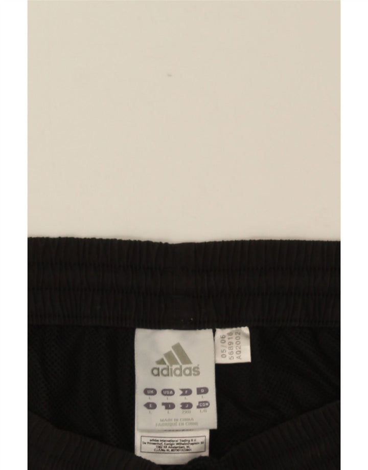 Adidas - Pantalones cortos deportivos para hombre, talla grande, poliéster negro