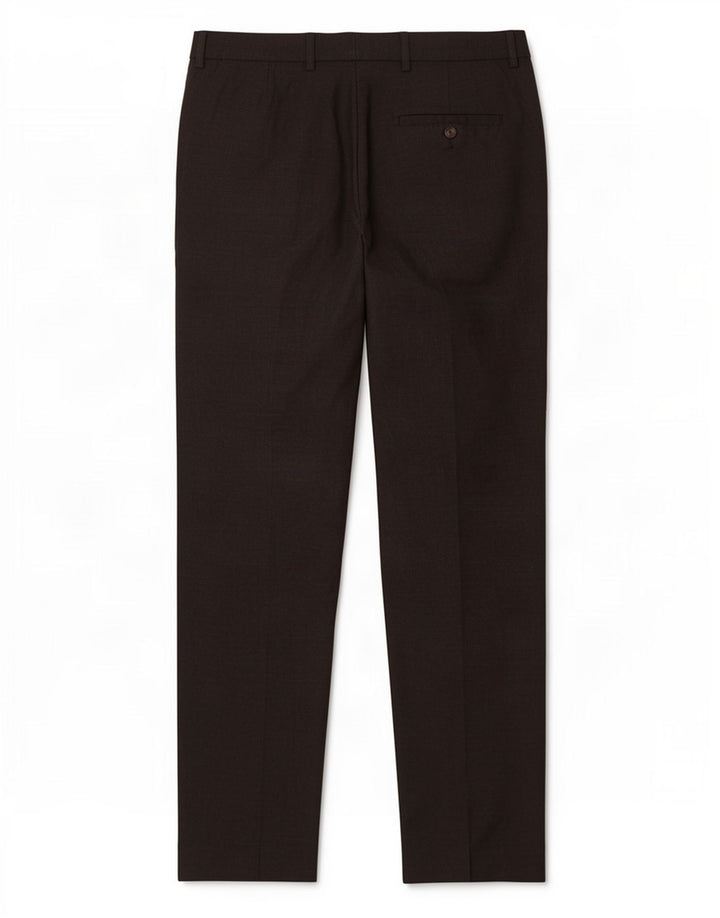 Marks & Spencer Pantalón de traje cónico para hombre W34 L31 Poliéster gris