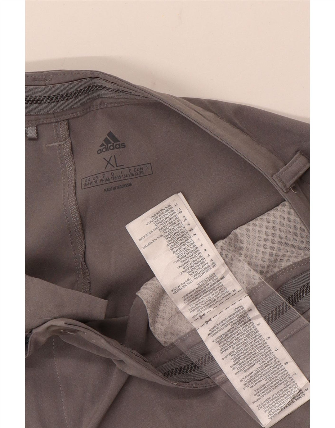 Adidas Pantalones cortos chinos para niños 15-16 años XL Gris