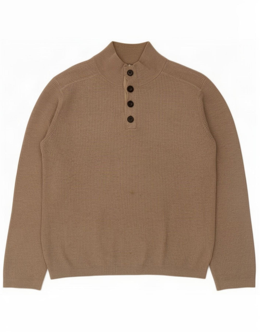 Jersey De Cuello Con Botones Gap Hombre Algodón Beige Medio