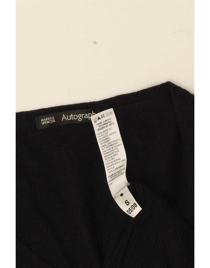 Marks & Spencer Suéter con Cuello en V para Mujer UK 40 Medium Azul Marino