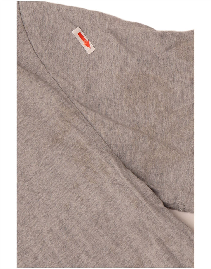Tommy Hilfiger Camiseta con gráfico de ajuste regular para hombre Top de algodón gris medio