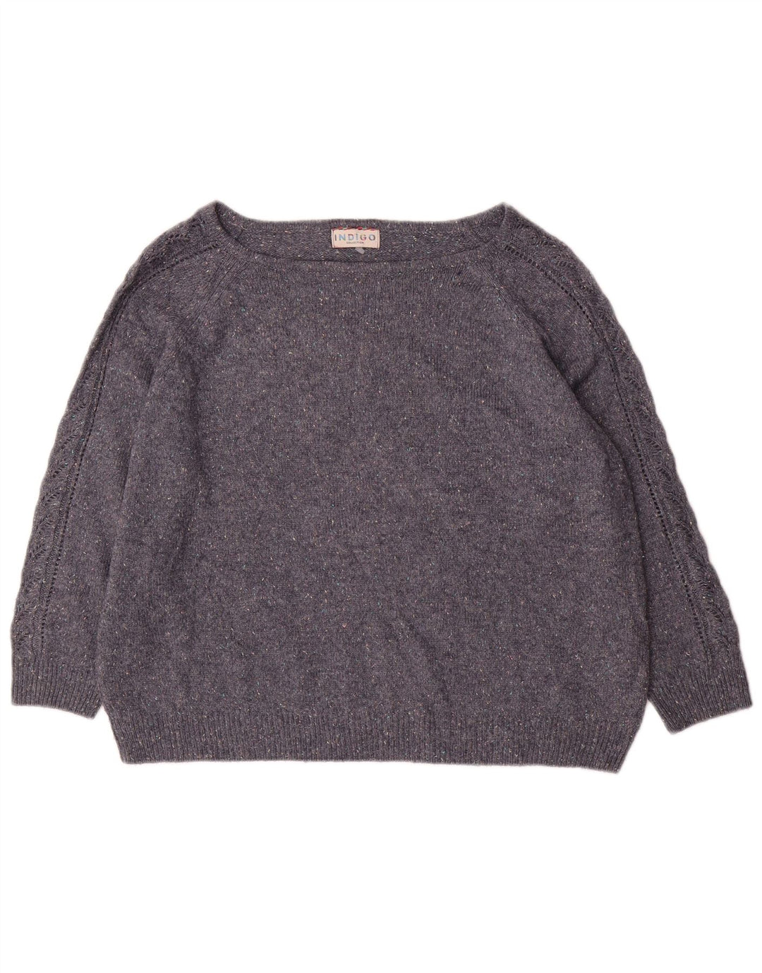 Marks & Spencer Jersey con Cuello Barco para Mujer UK 44 Grande Azul Marino