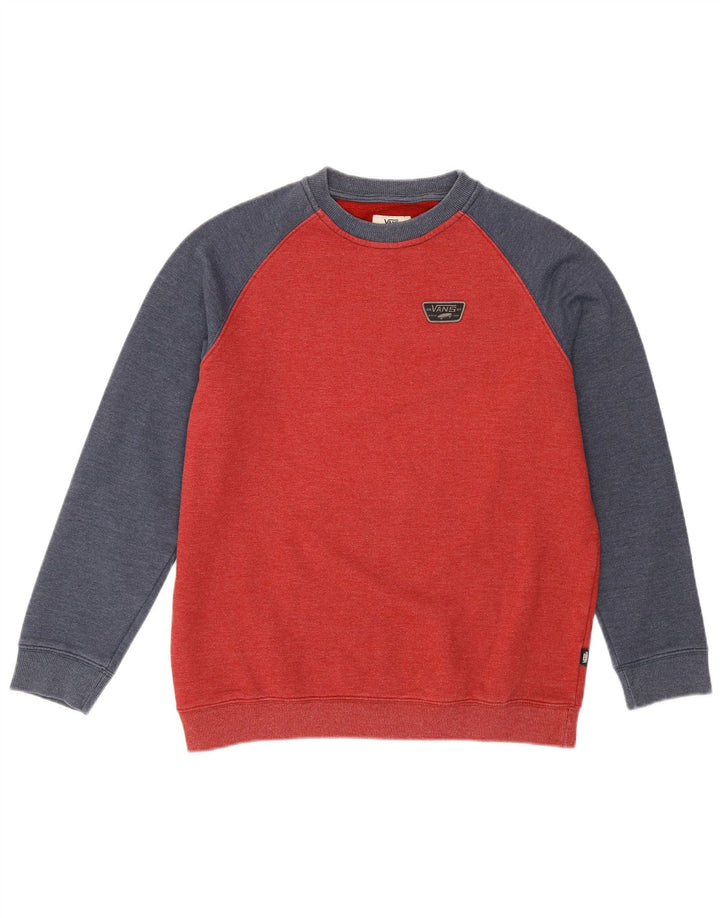 VANS Sudadera Jumper para Mujer UK 40 XL Rojo Colorblock Algodón